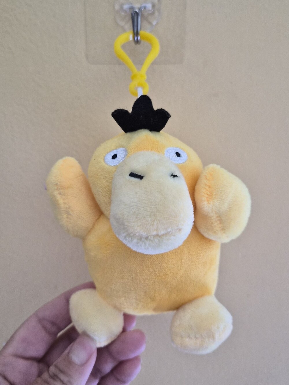 Pokémon Psyduck Bag Clip-On Keychain Soft Plush Stuffed Animal Plushies Toy